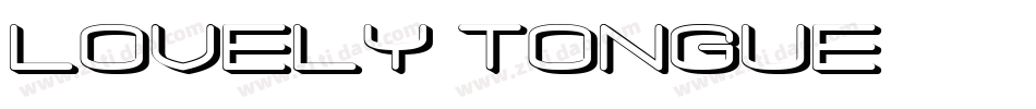 lovely tongue字体转换